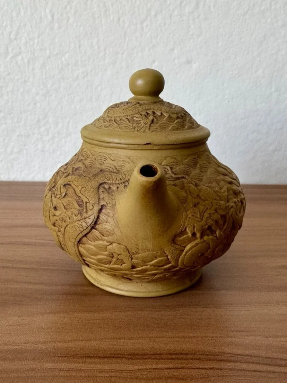 Wing Hop Fung Chinese Yixing Style Dragon Clay Tea Set w/ 4 Cups | Tea Ceremony